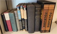 Box Lot of Vintage Dictionaries, Novels & More