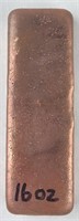 16 OUNCE .999 FINE COPPER BAR