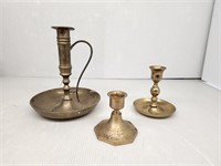 Vintage Candle Sticks Set of 3