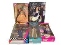 5 Boxed Barbie Dolls