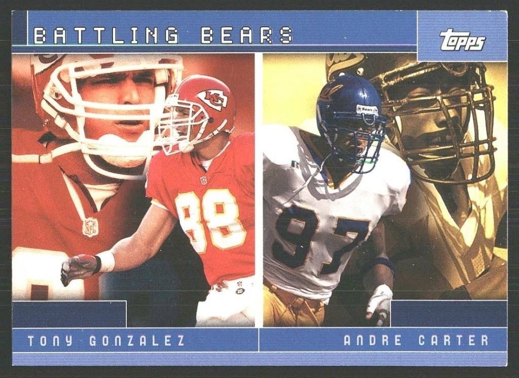 Rookie Card  Tony Gonzalez Andre Carter