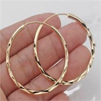 Fashion 18k Gold Plated Hoop Earrings for Women