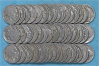 100 - Buffalo Nickels Mixed Dates/Mints