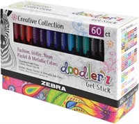 ZEBRA Doodler'z® Gel Sticks (Pack of 60)