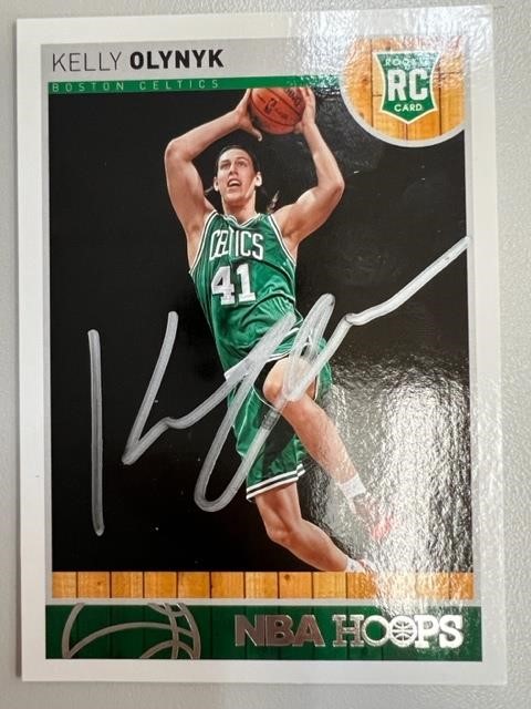 Celtics Kelly Olynyk Signed Card with COA