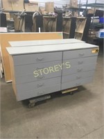 Grey Back Counter w/ Drawers / Cigarette Counter
