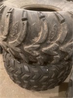 2 quad tires used. 25 x 12-9