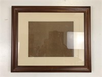 Wooden Picture Frame w/ Mat
