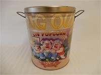 PIG OUT ON POPCORN 15 LBS. COLLECTOR TIN