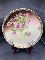 HAND PAINTED ROYAL VIENNA CLOVER PLATE