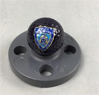 City of New York Police Dept golf ball w " stand "