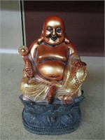 vintage Happy Laughing Buddha statute