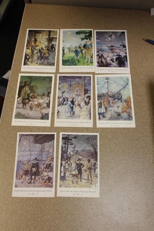 8 New England Unused Post Cards