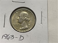 1963 US Quarter