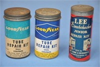 Vintage cardboard tube kits w/ some contents