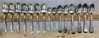 15 Sterling Silver Spoons (marks per spoon type