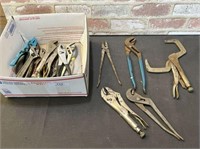 SELECTION OF VISE GRIPS, PLIERS & CHANNEL LOCKS