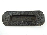 Vintage Cast Iron Door Metal Letter Hinged Slot