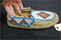 Handsewn Beaded Leather Mocassins