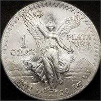 1983 Mexico 1oz .999 Silver Libertad BU