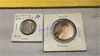 2 Australia coins