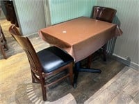 2 Top Table with 2 chairs. Table 24x32x30