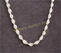 20" Sterling Silver Twist Chain .925 Italy