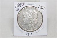 1898-S AU Morgan Silver Dollar