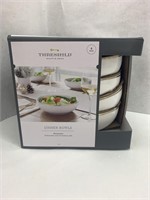 (2x bid) Threshold 4pk Dinner Bowls