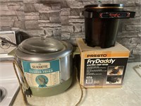 Vintage electric cooker, and fry daddy