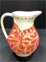 Colombian Azulina Hand Painted Ceramic Pitcher