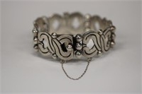 .925 Heavy Sterling Bracelet signed with markings