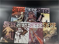7 Image Comics "Siege" no. 2-7 and a variant cover