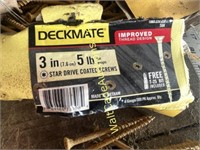 Deckmate 3in Stardrive Coated Screws NIB Box is Da