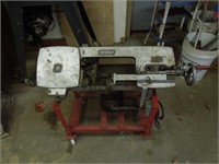 Craftsman metal cutting band saw on wheels