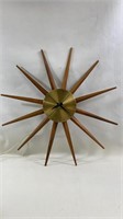 Vintage Mid Century Starburst Wall Clock