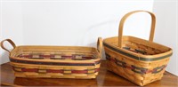 (2) "Longaberger" Handwoven Baskets