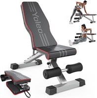 Yoleo Foldable Weight Bench  Black