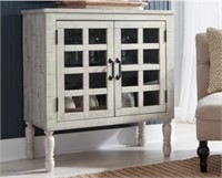 ASHLEY FALGATE WHITEWASH ACCENT CABINET