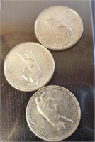 1967 CDN Silver Quarters 3pc