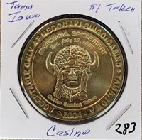 Tama Iowa  $1 Token