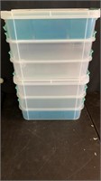 (2) Stack & carry 3 layer Sterilite containers