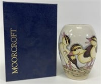 Rare Moorcroft 2014 Spring Ducklings Vase #237