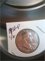 1954 Benjamin half dollar