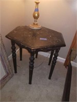 Black octagon table