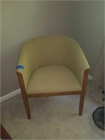 Green mid century modern style chair