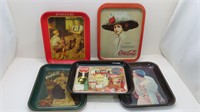 decorative Coa-Cola trays