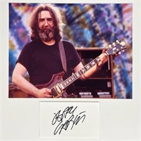 Jerry Garcia Autograph w/ Grateful Dead Photo
