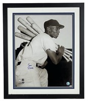 Ernie Banks Autographed Large 20" x 16" Photograph