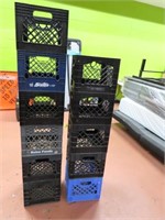 (11) asst ClassicSize Poly Milk Crates